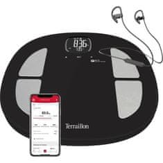 VERVELEY TERRAILLON 14853, impedancia s pripojením Run and Fit + slúchadlá do uší, Wi-fi, Bluetooth, 32,4x34,2 cm, čierna