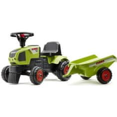 VERVELEY Traktor CLAAS Baby Axos 310 s prívesom, zelený