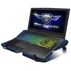 VERVELEY Spirit Of Gamer AirBlade 500 Blue PC Cooler, 17, štyri LED ventilátory, čierna / modrá