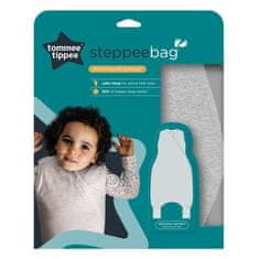 VERVELEY Tommee Tippee, Spací vak Steppee Leg, Grobag Original, mäkká bavlnená tkanina, 1.0 TOG, 18-36 mesiacov, Heather Grey