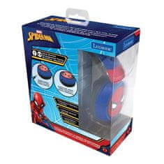 Lexibook SPIDER-MAN Pohodlné skladacie bluetooth a káblové slúchadlá 2 v 1 pre deti s obmedzením zvuku, LEXIBOOK