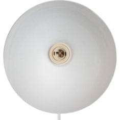 VERVELEY Stojacia lampa CMP, biela 1,72 m s čiernobielym textilným káblom