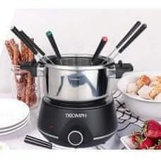 Triomph TRIOMPH ETF2189, Elektrické fondue 1400W, 2L, 8 osôb, Nepriľnavá varná doska, Studené rukoväte, Nerezová oceľ.