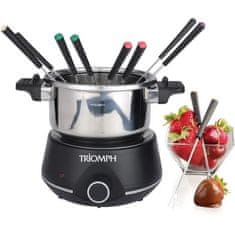 Triomph TRIOMPH ETF2189, Elektrické fondue 1400W, 2L, 8 osôb, Nepriľnavá varná doska, Studené rukoväte, Nerezová oceľ.