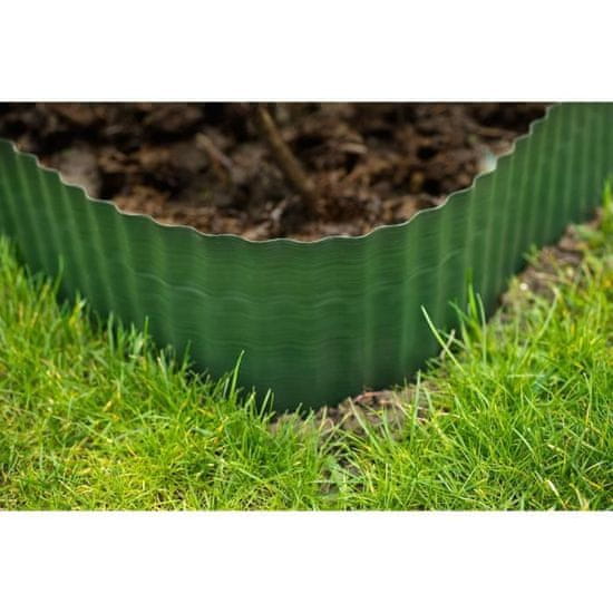 Nature Zelený polyetylénový lem trávnika H15 cm * 9 metrov