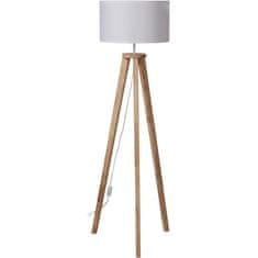 VERVELEY Stojacia lampa Carlo Látkové tienidlo 100% drevené nohy L. 40 x Š x V 156 cm INTERNATIONAL DESIGN