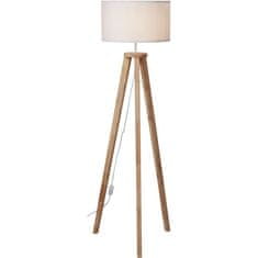 VERVELEY Stojacia lampa Carlo Látkové tienidlo 100% drevené nohy L. 40 x Š x V 156 cm INTERNATIONAL DESIGN