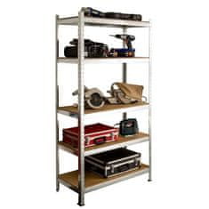 VERVELEY SODIAC Heavy Duty Storage Shelf, 5 políc, 150 kg na policu, 180 x 90 x 40 cm