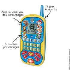 Vtech VTECH, PAW PATROL, Vzdelávací smartfón, modrý