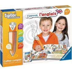 Ravensburger RAVENSBURGER, tiptoi, Kompletná sada interaktívneho čítania + učebnica angličtiny