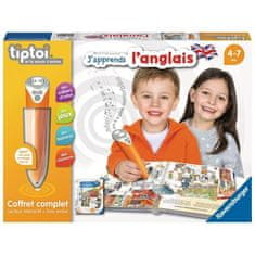 Ravensburger RAVENSBURGER, tiptoi, Kompletná sada interaktívneho čítania + učebnica angličtiny