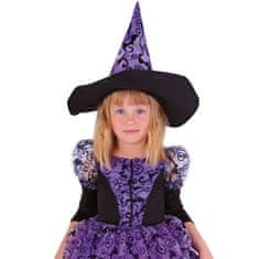 Rappa Detský kostým čarodejnice fialová čarodejnica /Halloween (S)