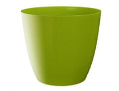 Plastkon Obal na kvetináč ELLA plastový zelený lesklý d13x12cm