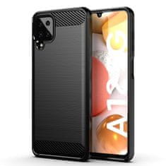 FORCELL Obal / kryt pre Samsung Galaxy A12 čierny - Carbon Case