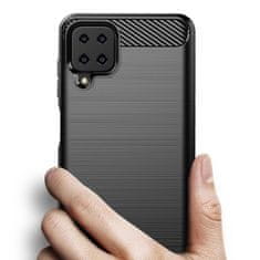 FORCELL Obal / kryt pre Samsung Galaxy A12 čierny - Carbon Case