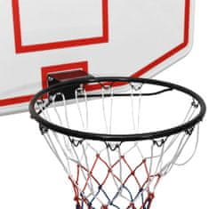 shumee Basketbalová doska biela 71x45x2 cm polyetén