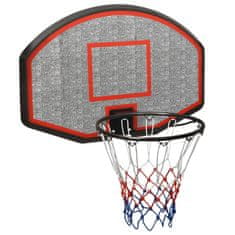 shumee Basketbalová doska čierna 90x60x2 cm polyetén