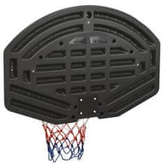 shumee Basketbalová doska čierna 90x60x2 cm polyetén