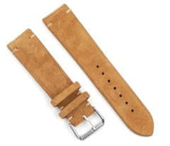 RhinoTech univerzálny remienok Genuine Suede Leather Quick Release 18 mm RTPS-009-BN, hnedá