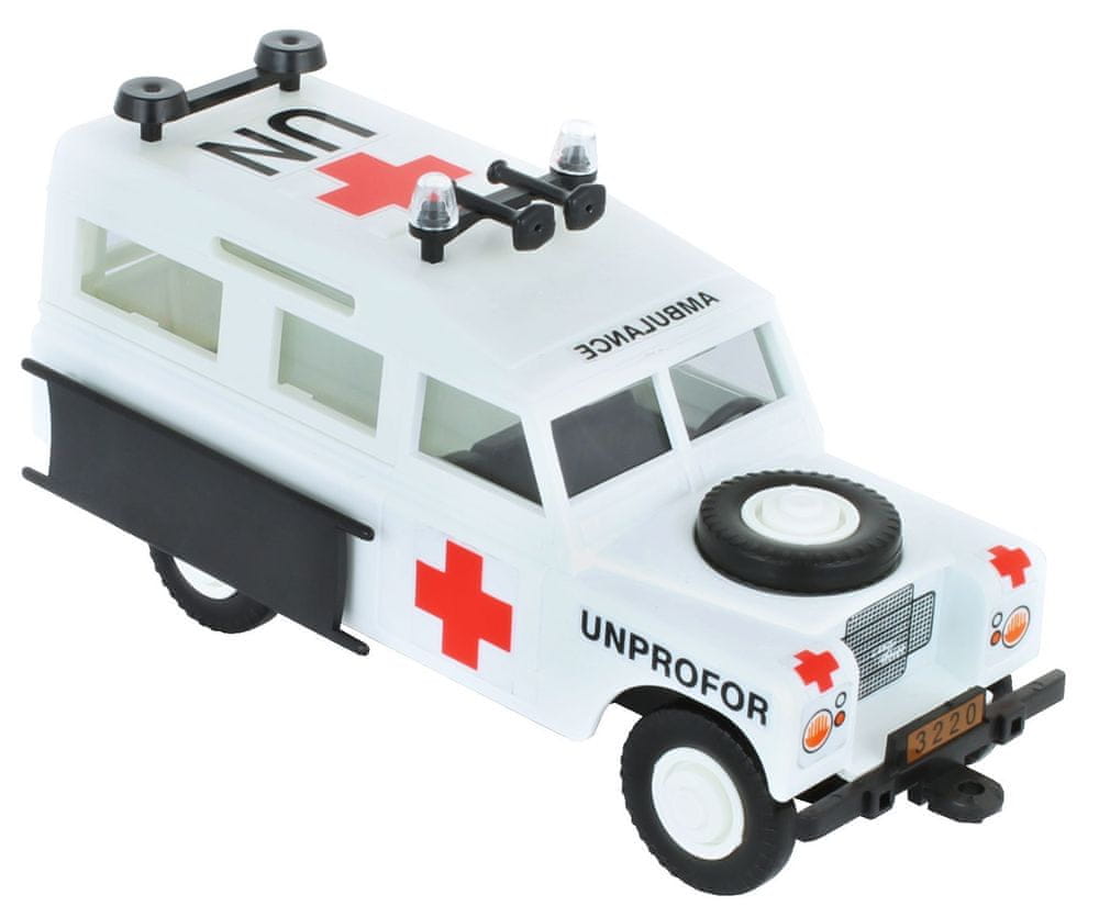 Monti Systém Stavebnica MS 35 Unprofor Ambulancia Land Rover 1:35