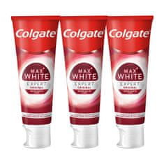 Colgate Bieliaca zubná pasta Max White Expert Original 3 x 75 ml