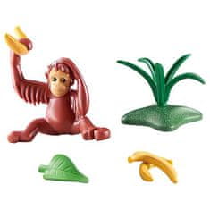 Playmobil Mláďa orangutana , Wiltopia, 9 dielikov