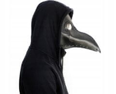 Korbi Latexová maska morového lekára, čierny vták