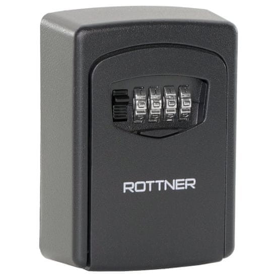 Rottner KeyCare box na kľúče čierna | Mechanický kombinačný zámok | 9 x 12 x 4 cm