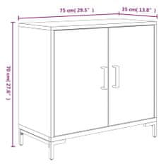 Petromila vidaXL Komoda, hnedá 75x35x70 cm, borovicový masív