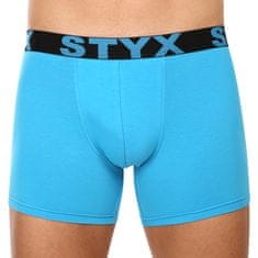 Styx Pánske boxerky long športová guma svetlo modré (U1169) - veľkosť XXL