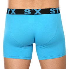 Styx Pánske boxerky long športová guma svetlo modré (U1169) - veľkosť XXL