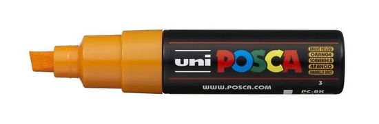 Uni-ball POSCA akrylový popisovač - pomarančový 8 mm