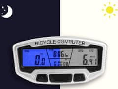 Sobex Vodotesný lcd cyklopočítač 28 funkcií bicykel