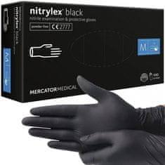 MERCATOR MEDICAL Nitrylex black 100 ks, veľ. M, 19464