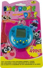 WOWO Modrá Elektronická Hračka Tamagotchi s 49 Funkciami v 1