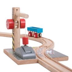 Bigjigs Rail Žeriav so štrkom