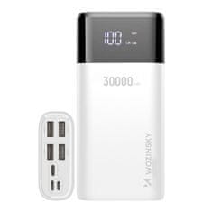 WOZINSKY Wozinsky powerbanka s kapatitou 30000mAh a 4 x USB - Biela KP26480