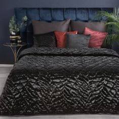 Eurofirany Prehoz na posteľ Kristin 3 230x260 cm čierny