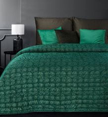 Eurofirany Prehoz na posteľ Luna 170x210 cm tmavo zelený