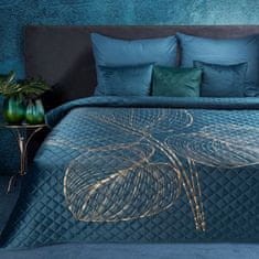Eurofirany Prehoz na posteľ 3 170x210 cm námornícka modrá