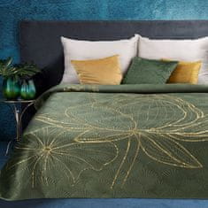 Eurofirany Prehoz na posteľ Lotus 4 170x210 cm olivový