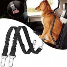 Korbi Vodítko pre psov a mačky, bezpečnostný pás do auta, 80 cm