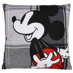 Disney Disney Mickey Mouse Šedo-čierny štvorcový vankúšik 45x45 cm