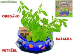 Grow&decorate vypestuj si bylinky na pizzu - bylinky v PVC kvetináči s doplnkami 6+