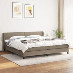 Petromila vidaXL Boxspring posteľ s matracom sivohnedý 200x200 cm látka