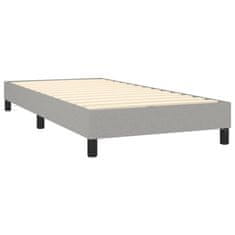 Petromila vidaXL Boxspring posteľ s matracom bledosivý 100x200 cm látka