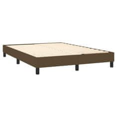 Petromila vidaXL Boxspring posteľ s matracom tmavohnedá 140x200 cm látka