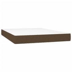 Petromila vidaXL Boxspring posteľ s matracom tmavohnedá 140x190 cm látka