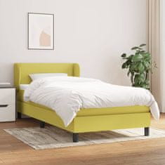 Petromila vidaXL Boxspring posteľ s matracom zelená 100x200 cm látka