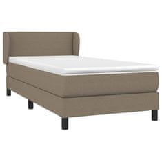 Petromila vidaXL Boxspring posteľ s matracom sivohnedý 100x200 cm látka